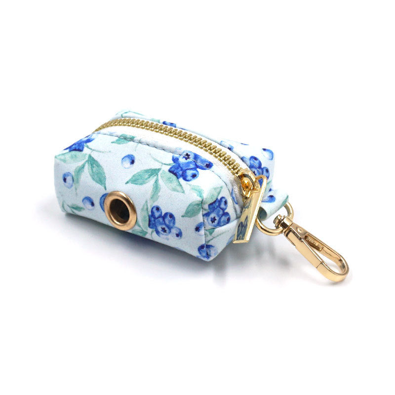 Striped Print Pet Chest And Back Leash Bow Trash Bag Set