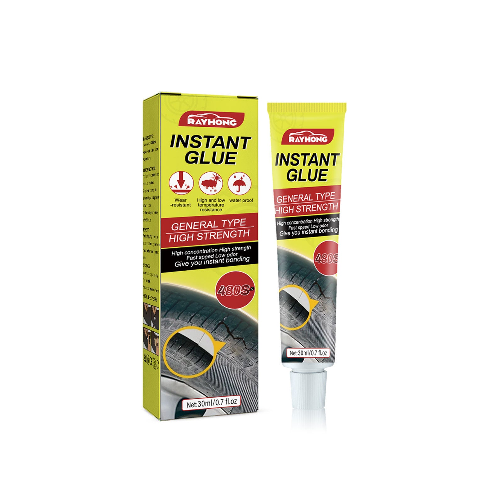 Car Tire Crack Repair Glue Sealing Adhesive Maintenance