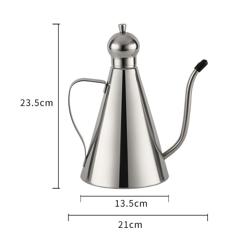 304 Stainless Steel Oil Can Leak-proof Long Mouth Oil Bottle