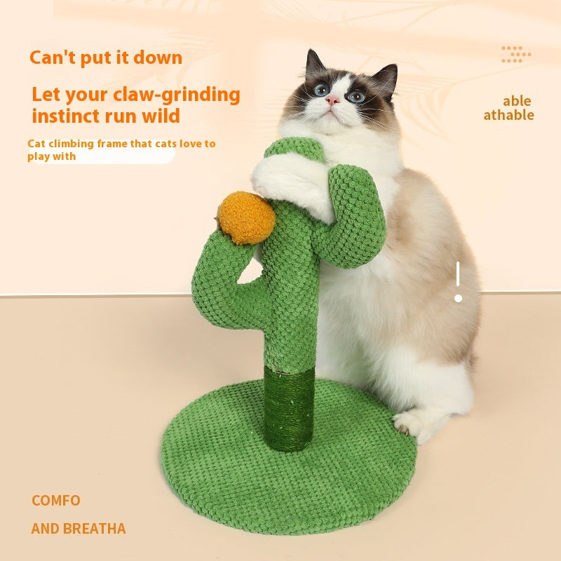 Masson Cactus Cat Scratch Board Sisal Scratching Pole Climber For Pet Cat Cat Toy Supplies Grinding Claw Scratching