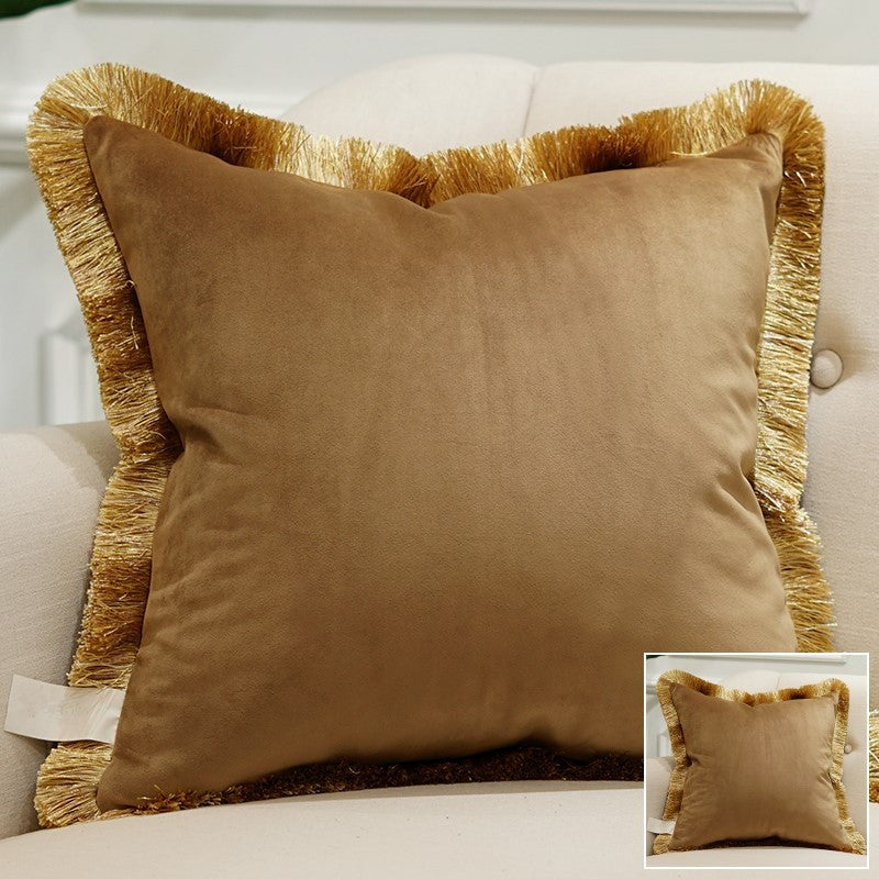 Flannel sofa pillowcase