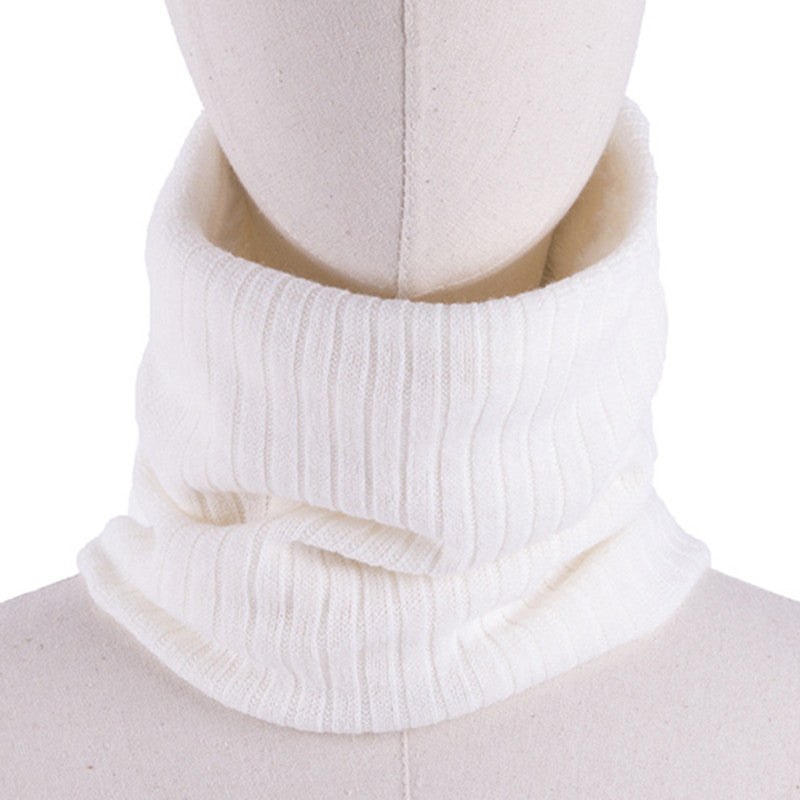 Hooded Knitted Scarf For Men And Women To Keep Warm And All-match Woolen Scarf