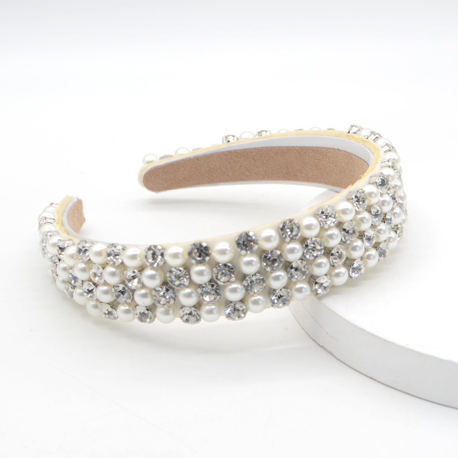 Baroque Rhinestone Pearl Headband