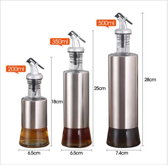 Stainless steel kitchen oil bottle seasoning pot