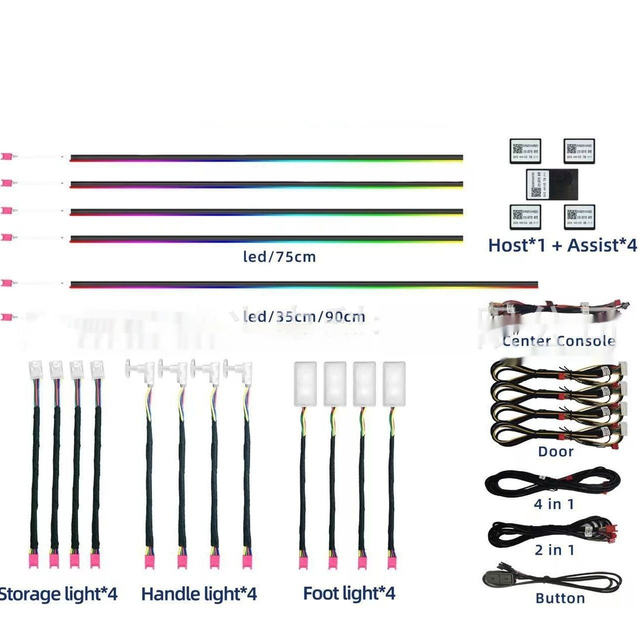 Car App Magic Color Streamer Hidden Interior Ambience Light