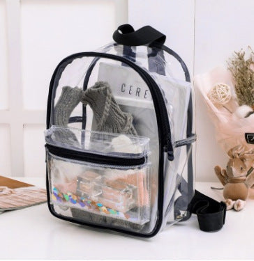 Student shoulder bag with sequins