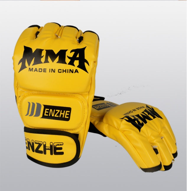 Sanda Muay Thai Half-finger Split Finger Fighting Gloves
