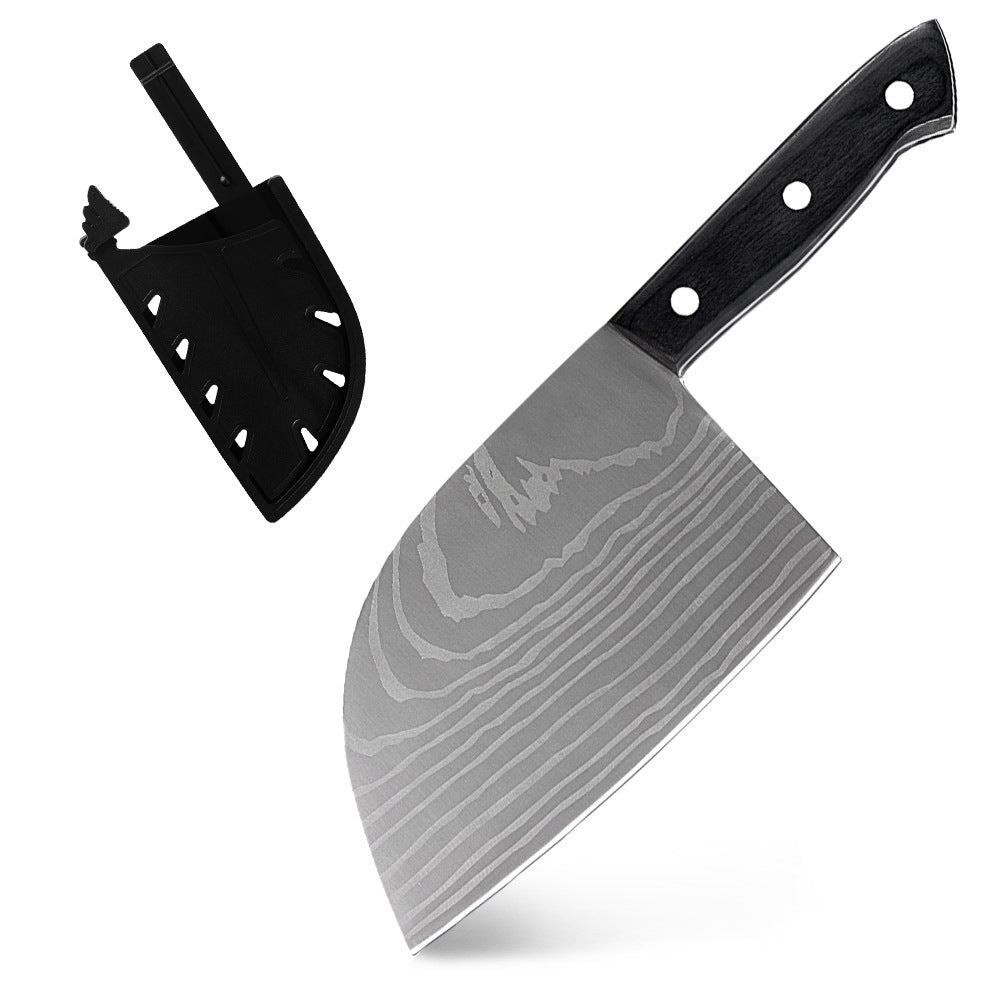 Damascus Laser Stainless Steel Domestic Kitchen Knife