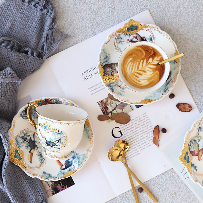 Ensemble de porte-tasses à café en céramique