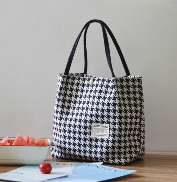 Large Capacity Minimalist Printed Canvas Tote Bag