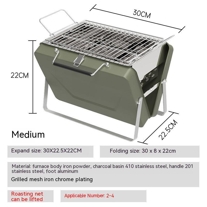 Barbecue pliant portable d'extérieur pour la maison