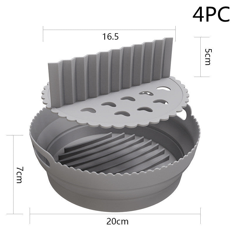 Bandeja de silicona para hornear multifuncional plegable