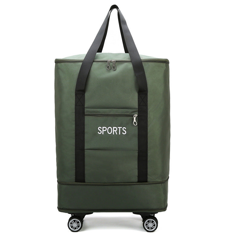Removable Universal Wheel Large Capacity Expansion Storage Bag