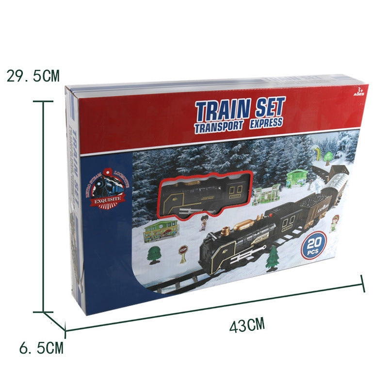 Christmas Electric Rail Car Mini Retro Small Train Children's Electric Automobile Toys