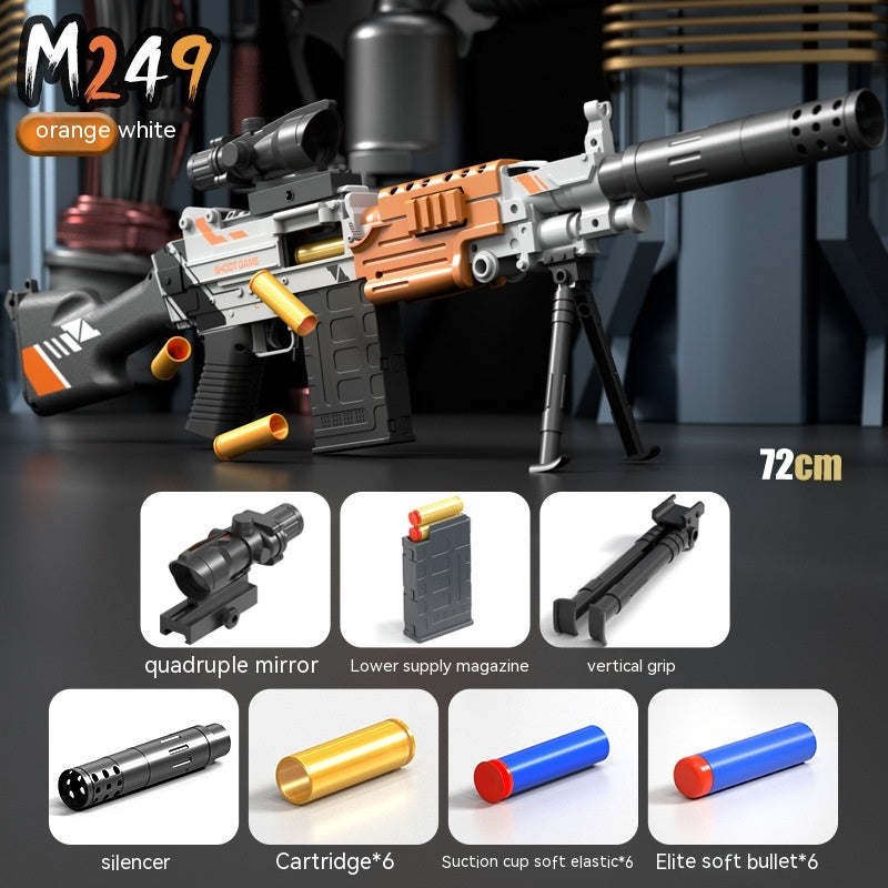 M249 Manual Soft Bullet Gun Boy Gift Toy