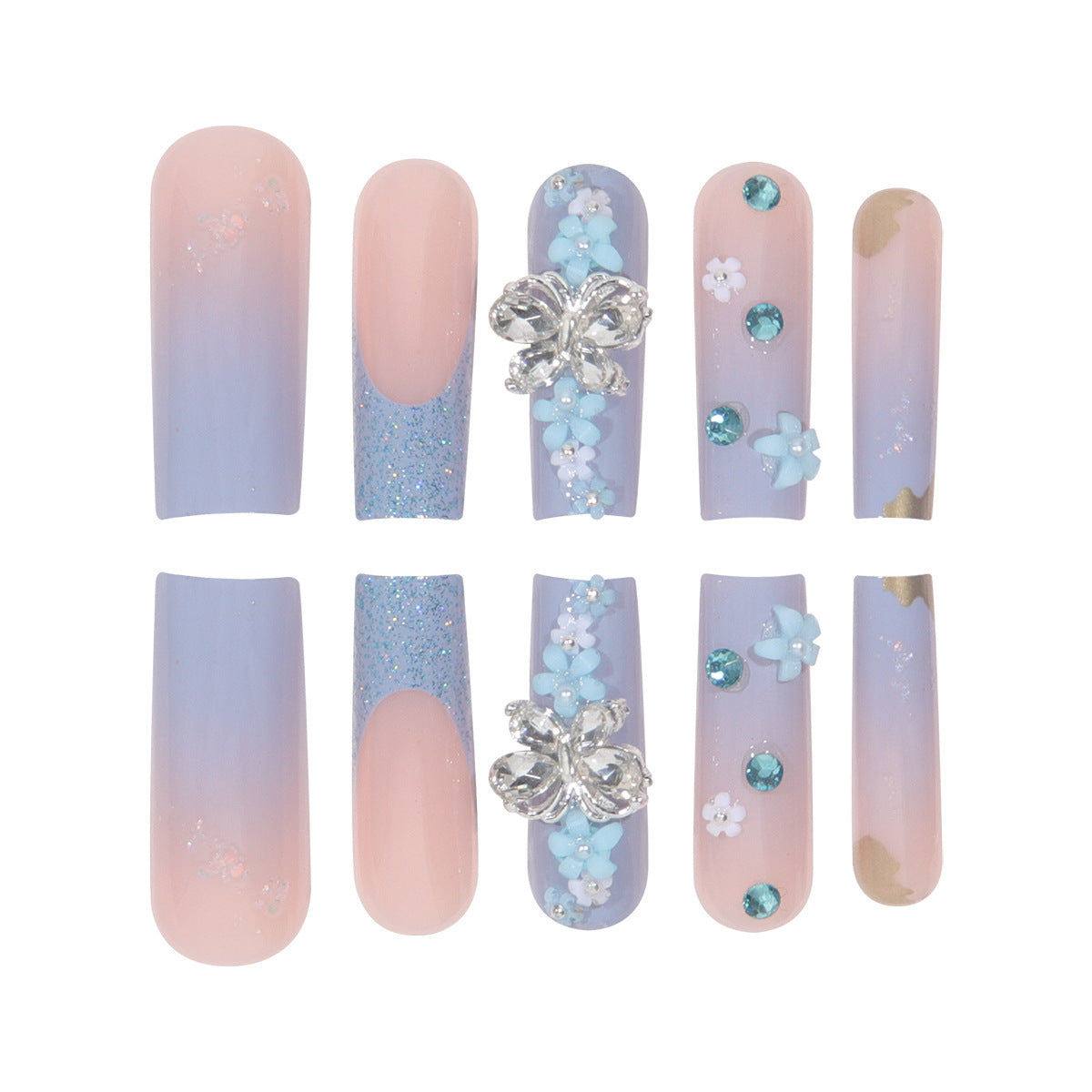 European And American Blue Long Wear Nail Tip