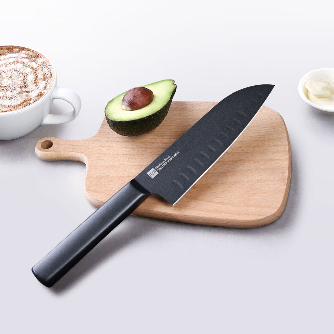 Huohou Cool Black Steel Knife Set