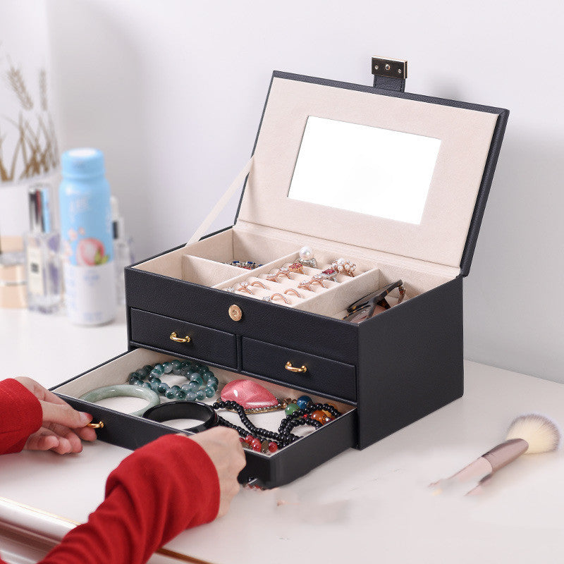 Multifunctional Large Capacity Drawer Jewelry Storage Box