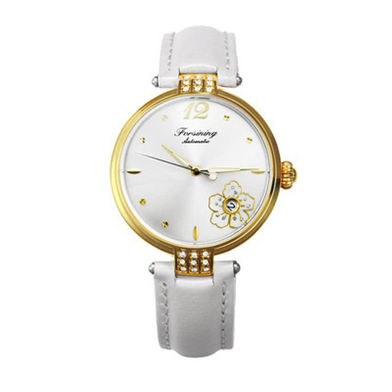 Montre mécanique à mouvement automatique pour femme