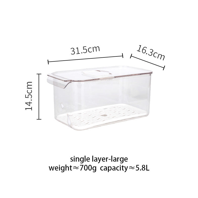 Fruit and vegetable box with lid