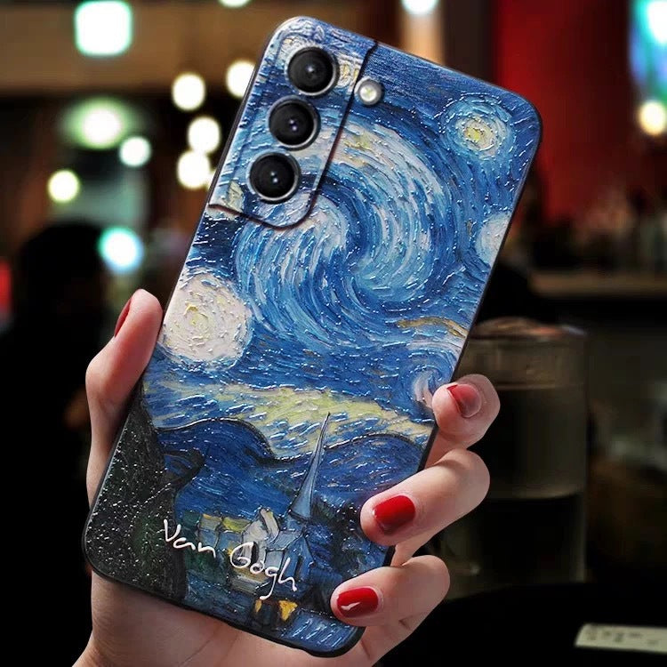 Embossed Phone Case Starry Sky