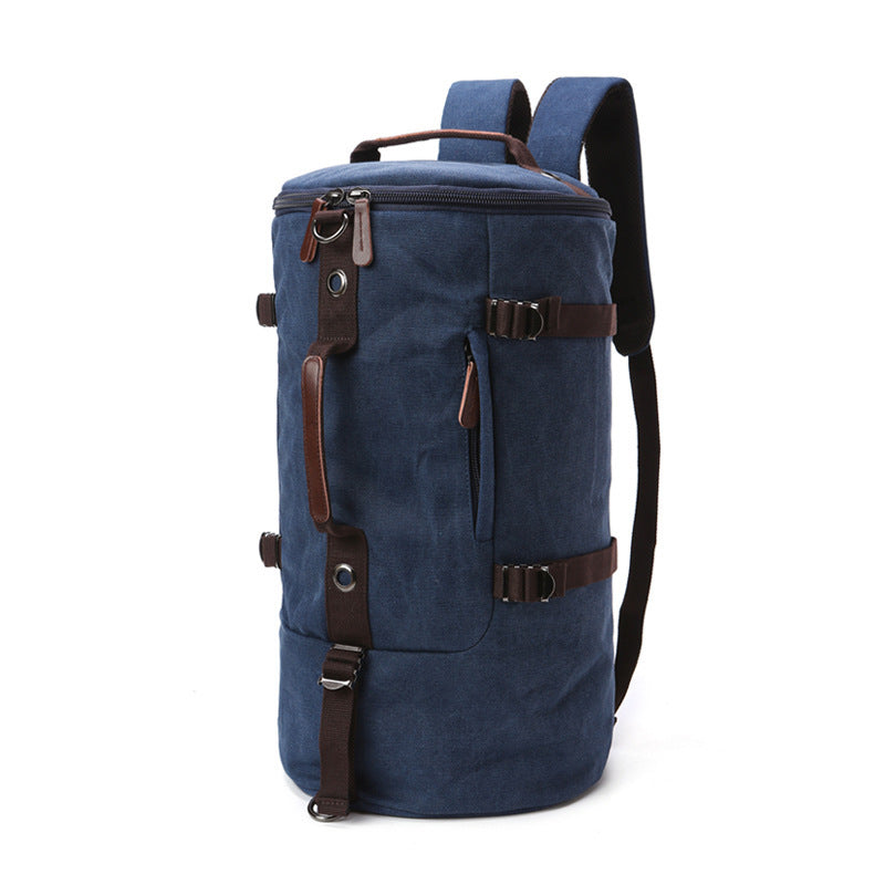 Large-capacity Cylindrical Bag Shoulder Portable Three-purpose Bag Men's Bag Travel Portable