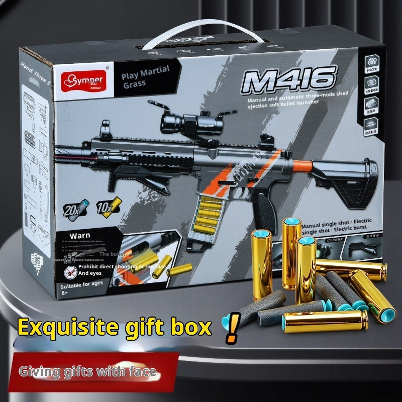 M416 Throw Shell Soft Bullet Gun AMT Toy Can Launch Boy