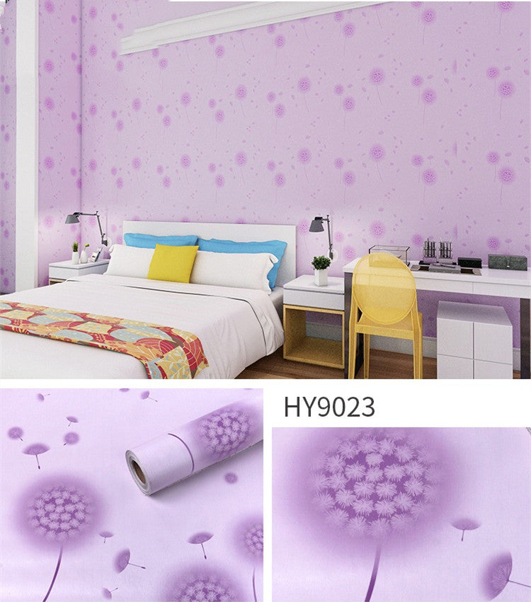 Large Flower Wallpaper Mixed With Family Style