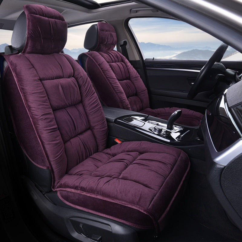 Winter Short Plush Car Seat Cushion All-inclusive