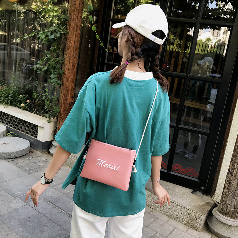 Harajuku Ulzzang Student Four-piece Canvas Backpack