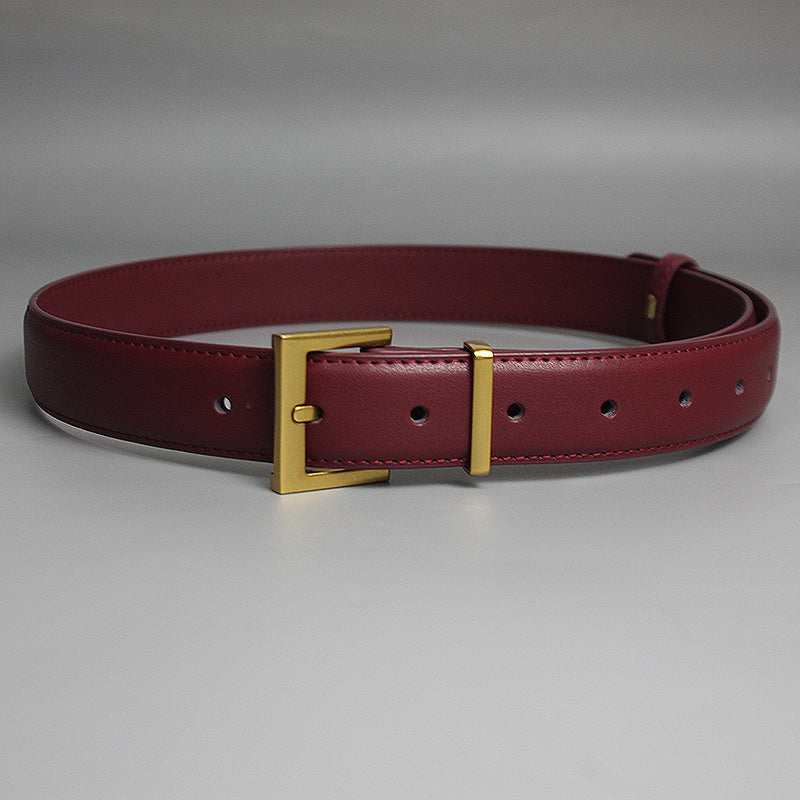 Ceinture en cuir polyvalente pour femme, idéale avec un jean