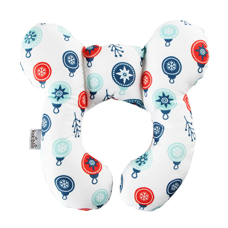 Oreiller pour bébé, lit de bébé, siège de sécurité en U, protège-nuque, oreiller de poussette fixe stéréotypé
