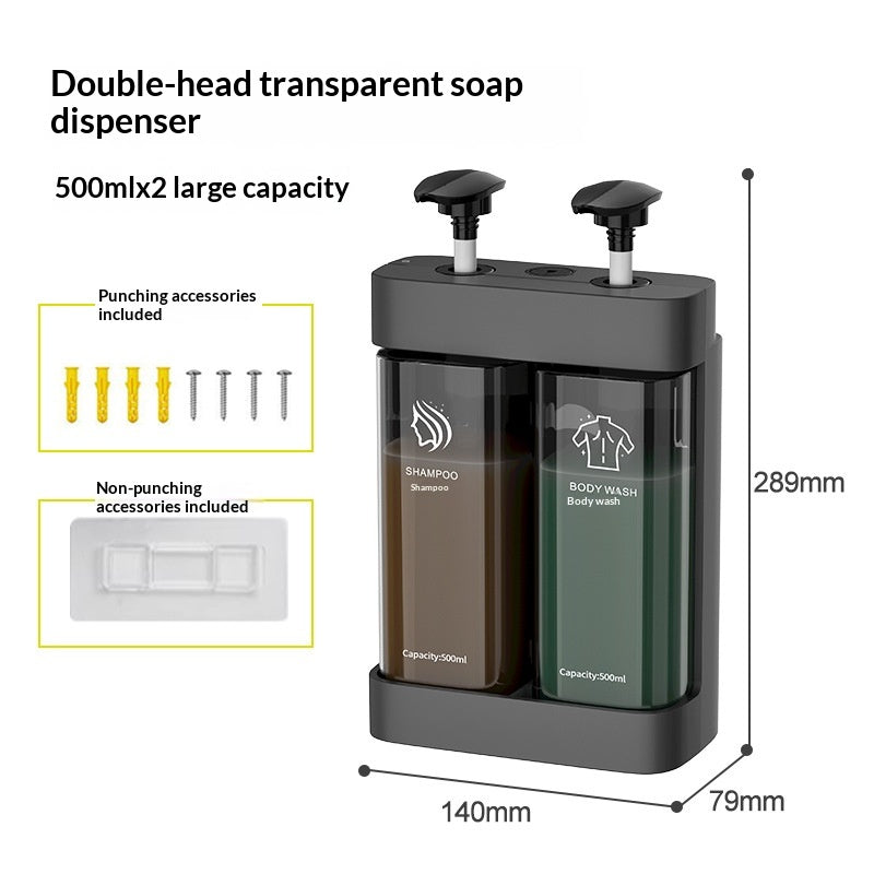 Manual Transparent Soap Dispenser For The Bathroom