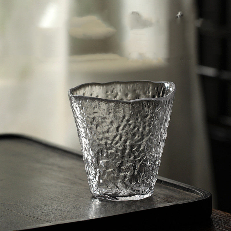 Glass Hammered Japanese Kung Fu Tea Cup