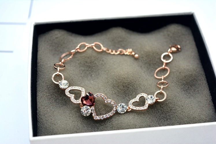 Fashion Personality Crystal Love Korean Bracelet