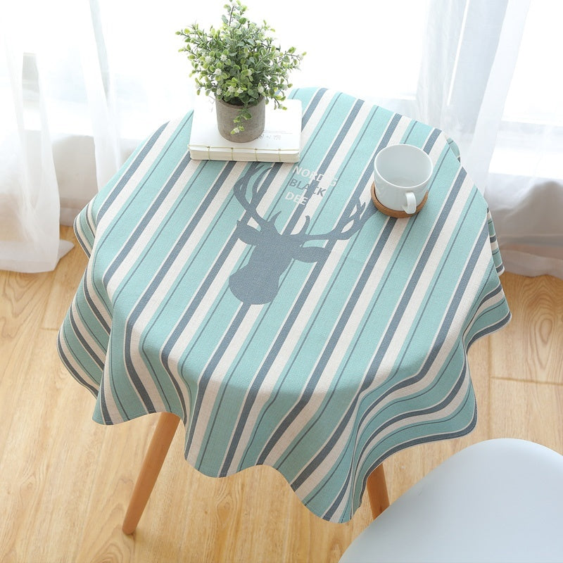 Pastoral Modern Simple Fabric Cotton And Linen Small Round Table Coffee Table Cloth And Tablecloth