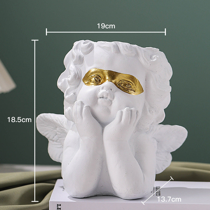 Little Angel Home Furnishing Piece Pot Dried Flower Art Decorative Artifact