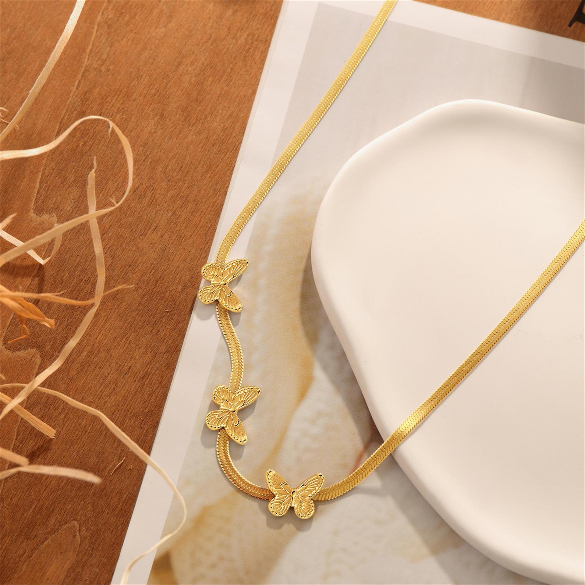 Non-fading Butterfly Necklace Female Clavicle Chain