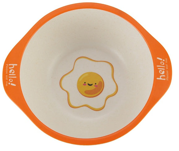 Bols pour bébé en fibre de bambou naturelle, motifs animaux de dessins animés, vaisselle pour bébé, assiettes portables pour enfants, nourrissons et tout-petits