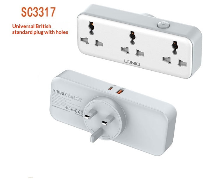 Multi-functional 180-degree Rotating Wireless Power Strip