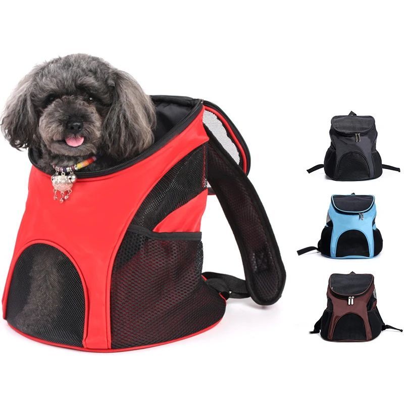 Sac à dos de transport respirant pour chiot et petit chien (Chihuahua, Schnauzer, Carlin) – Sac de transport portable pour animaux de compagnie pour l'extérieur