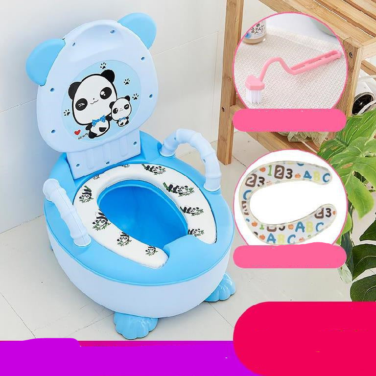 Male Baby Sits On A Toilet Special For Children''s Artifact