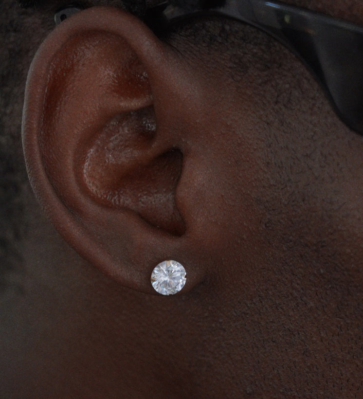 Pure Gold Diamond Stud Earrings
