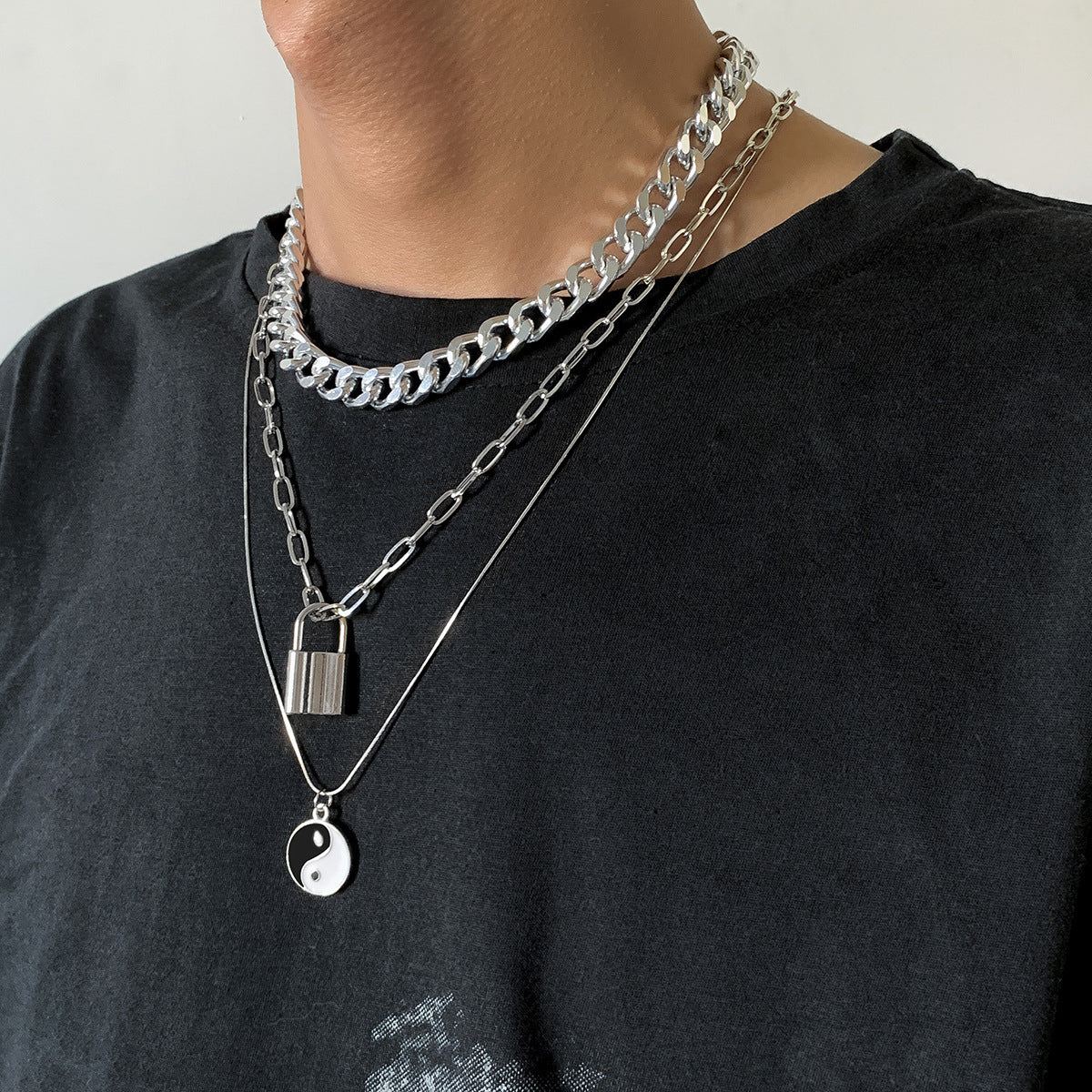 Street Hip Hop Geometric Vintage Necklace