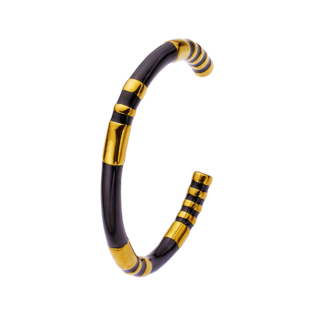 Fashion Bamboo Titanium Steel Bracelet For Women