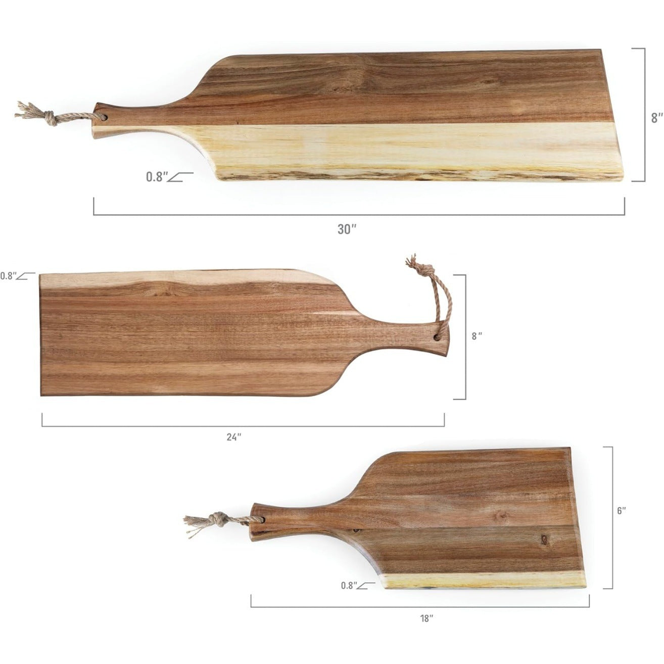 Acacia Mangium Solid Wood Chopping Board Simple Home Baking Wooden Tray