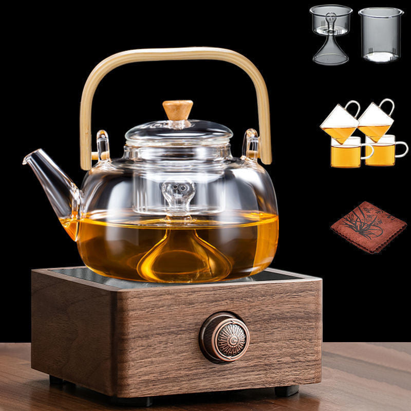 Electric Ceramic Stove Tea Maker Teapot Set Thickened Glass Household