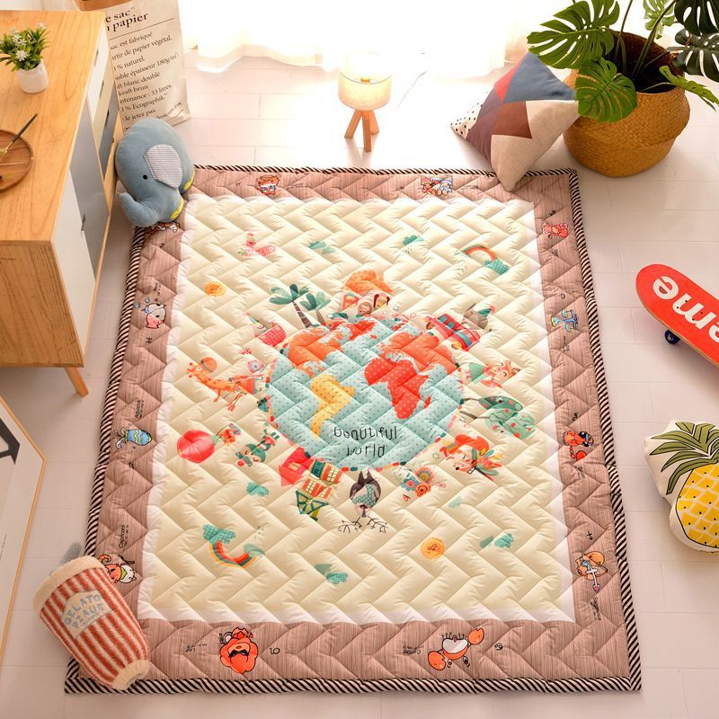 Cartoon Cotton Thickened Children's Play Mat Folding