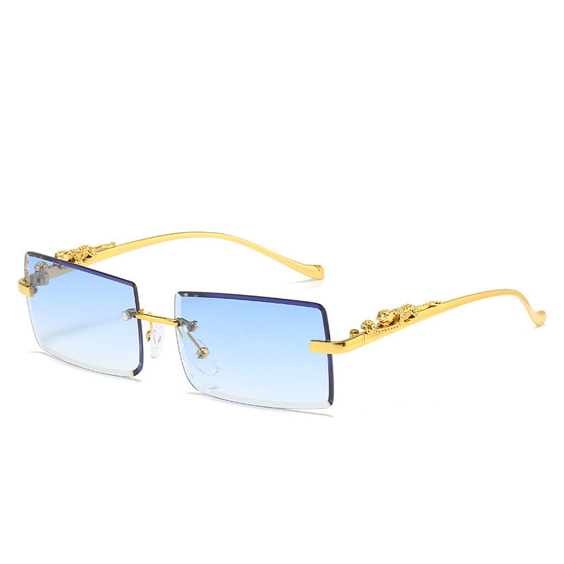 Women's Fashion Square Frameless Trimming Sunglasses