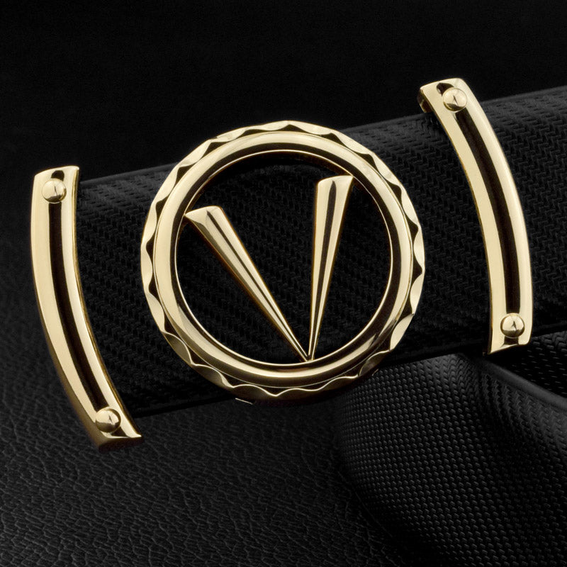 Men's leather belt